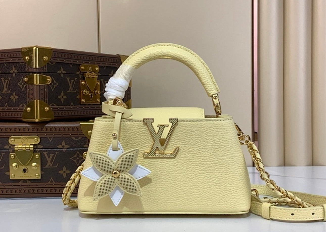 louis vuitton yellow purse